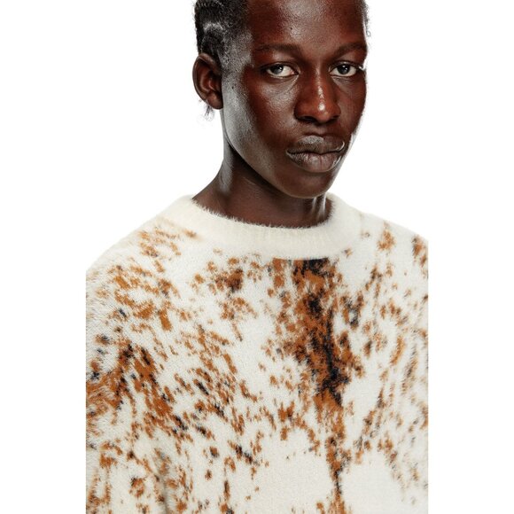 Diesel Itello Sweater in Chocolate Small New Mens Knit Pullover Top - Picture 15 of 16